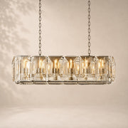 Halvera Crystal Rectangular Chandelier 42