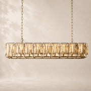 Halvera Crystal Rectangular Chandelier 62