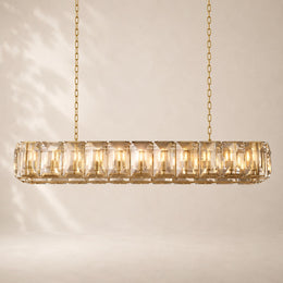 Halvera Crystal Rectangular Chandelier 74