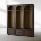 Haven Triple Entryway Cabinet in Oak 70"W