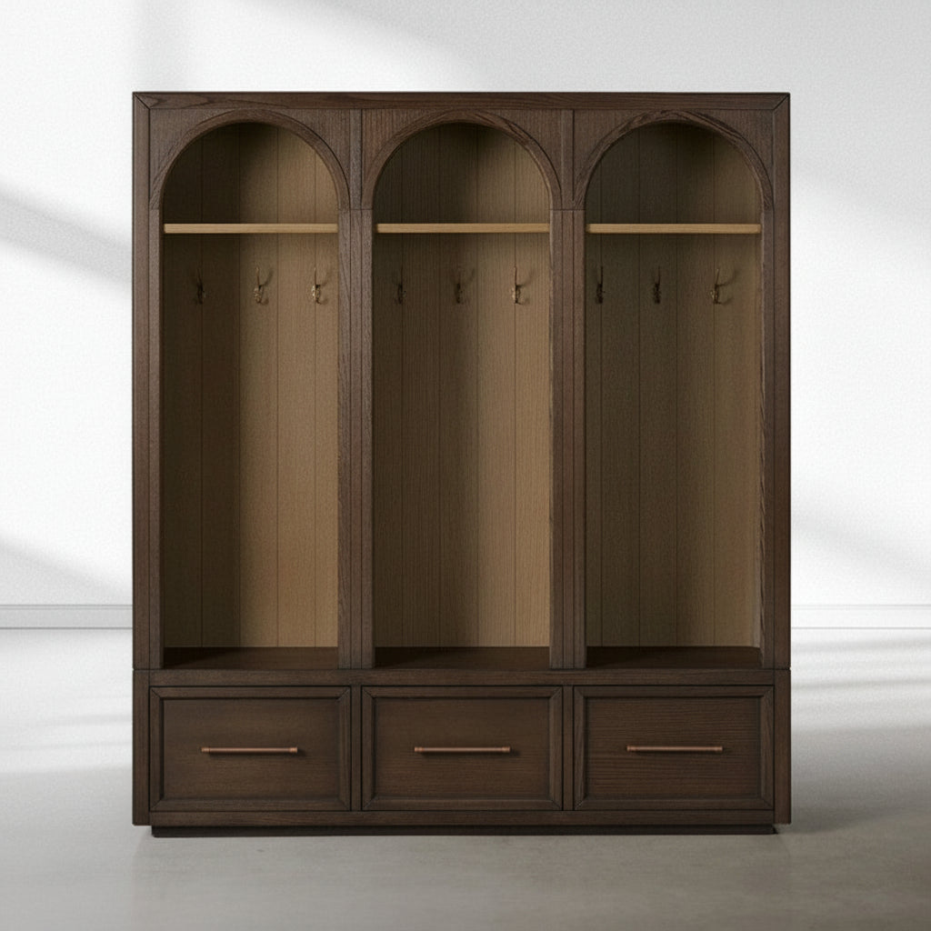 Haven Triple Entryway Cabinet in Oak 70"W