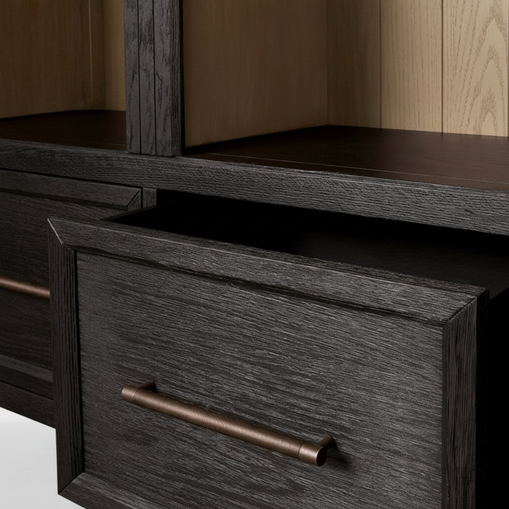 Haven Triple Entryway Cabinet in Oak 70"W