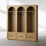 Haven Triple Entryway Cabinet in Oak 70