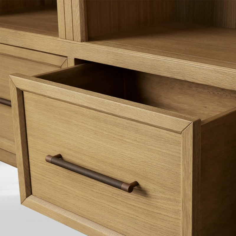 Haven Triple Entryway Cabinet in Oak 70"W