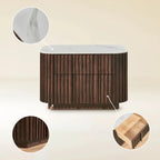 Pax Oak Stone Nightstand 30"W For Bedroom