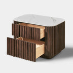 Pax Oak Stone Nightstand 30"W For Bedroom