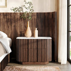 Pax Oak Stone Nightstand 30"W For Bedroom