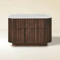 Pax Oak Stone Nightstand 30"W For Bedroom