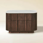 Pax Oak Stone Nightstand 30"W For Bedroom