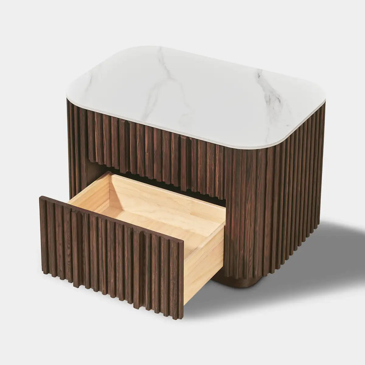 Pax Oak Stone Nightstand 30"W For Bedroom