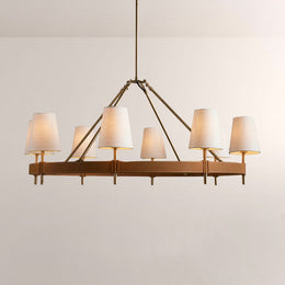 Haven Round Brass Chandelier