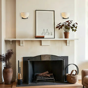 Hemispherical Alabaster Ath Wall Light