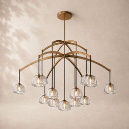 Auremont Crystal Grand Round Chandelier 60
