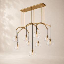 Auremont Crystal Linear Chandelier 54