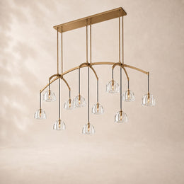 Auremont Crystal Linear Chandelier 72