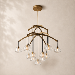 Auremont Crystal Round Chandelier 48