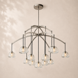 Auremont Crystal Round Chandelier 60