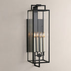 Torren Hand-Worked Iron Outdoor Wall Sconce 29“H