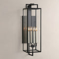 Torren Hand-Worked Iron Outdoor Wall Sconce 34"