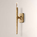 Kael Vintage Forged Brass Wall Sconce 20“H