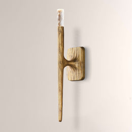 Kael Vintage Forged Brass Wall Sconce 20“H