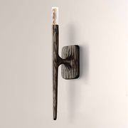 Kael Vintage Forged Brass Wall Sconce 20“H