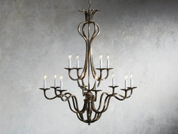 Kalie Crystal 12 Lights Pendant Chandelier 42