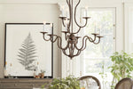 Kalie Crystal 12 Lights Pendant Chandelier 42