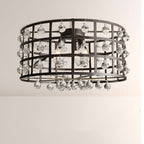 Cagora Crystal Sphere Flush Mount Ceiling Light