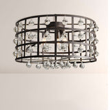 Cagora Crystal Sphere Flush Mount Ceiling Light