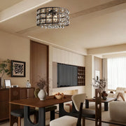 Cagora Crystal Sphere Flush Mount Ceiling Light