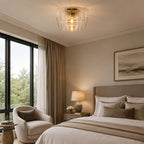 Kaelin Stacked Square Clear Glass Flush Mount Ceiling Light