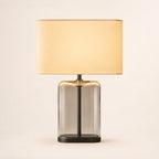 Kaelin Clear Glass Rectangular Base Table Lamp