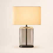 Kaelin Clear Glass Rectangular Base Table Lamp