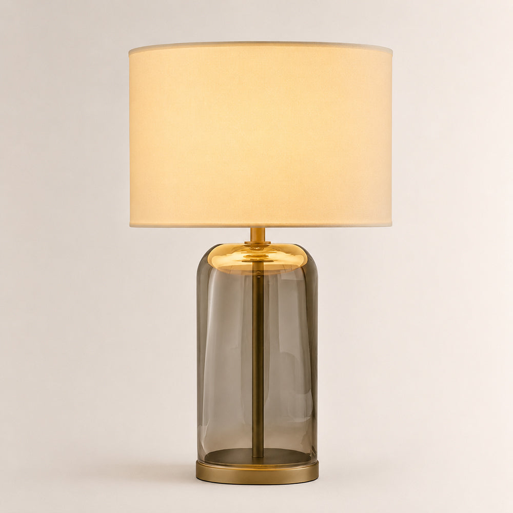 Kaelin Clear Glass Rectangular Base Table Lamp