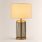 Kaelin Clear Glass Rectangular Base Table Lamp