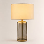 Kaelin Clear Glass Rectangular Base Table Lamp