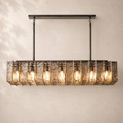 Latiera Glass Rectangular Chandelier 49