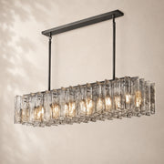 Latiera Glass Rectangular Chandelier 49