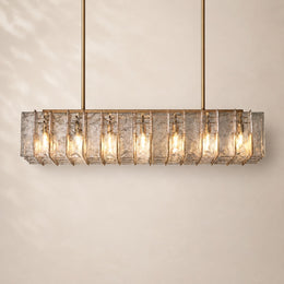 Latiera Glass Rectangular Chandelier 67