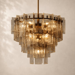 Latiera Glass Tiered Round Chandelier 36