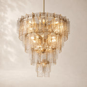 Latiera Glass Tiered Round Chandelier 47