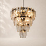 Latiera Glass Tiered Round Chandelier 47