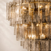Latiera Glass Tiered Round Chandelier 47