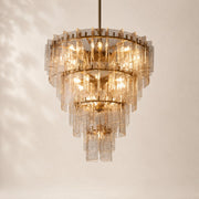 Latiera Glass Tiered Round Chandelier 47