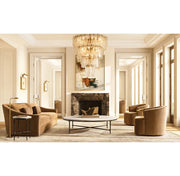 Latiera Glass Tiered Round Chandelier 47