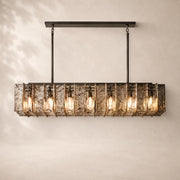 Latiera Glass Rectangular Chandelier 49