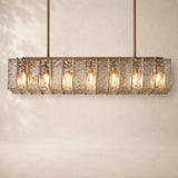 Latiera Glass Rectangular Chandelier 49
