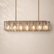 Latiera Glass Rectangular Chandelier 67