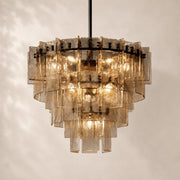 Latiera Glass Tiered Round Chandelier 36